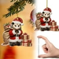 thumbnail image 2 of WMGHA Funny Opossum Christmas Ornament Hanging Upside Down - Quirky Possum Christmas Tree Decor for Animal Lovers, Unique Gift for Women Girls & Wildlife Enthusiasts, 2 of 6