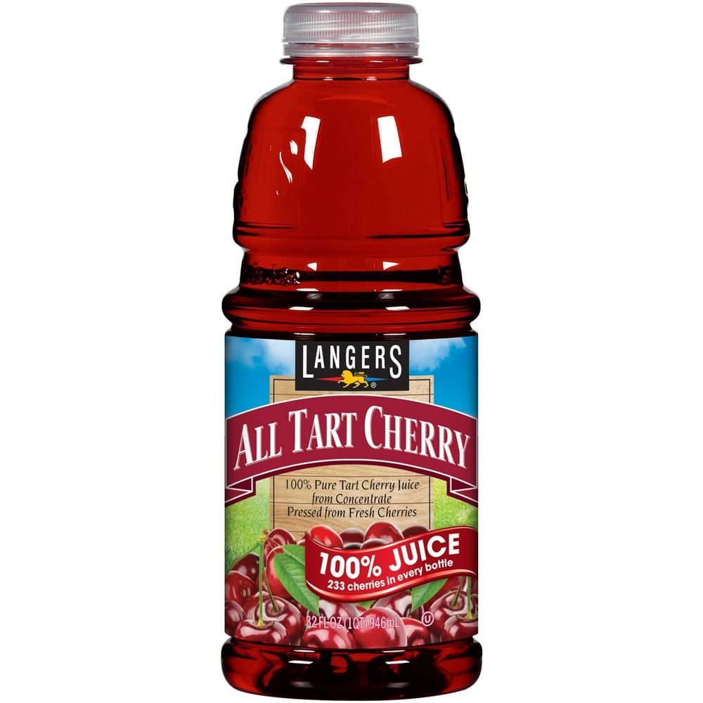 Langers 100 Juice Drink, Tart Cherry, 32 Fl Oz