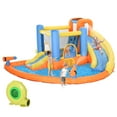 thumbnail image 3 of Outsunny 5-in-1 Kids Bounce House Inflatable Water Slide Jump Castle, 3 of 10
