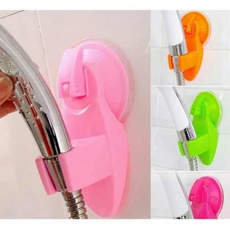 Bathroom Strong Attachable Shower Head Holder Movable Bracket Powerful Suction Shower Seat Chuck