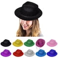 thumbnail image 2 of Ysmooiuy Novelty Glittering Fedora Hat Unisex Adult Sparkling Powder Cowboy Fancy Dress Costume Accessories, 2 of 9