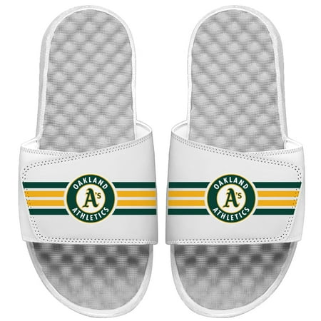 

Men s ISlide White Oakland Athletics Varsity Stripes Slide Sandals