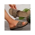 thumbnail image 6 of Womens Comfortable Slip-On Sandals Fashion Summer Design with Tassels and Straw Fabric, 6 of 6