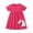 Red, variant on WOLLED Toddler Girls Short Sleeve Cotton Dresses Kids Crew Neck Cartoon Dress Baby Casual Loose Dress Playwear for 2-8 Years Old