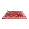 thumbnail image 2 of Ahgly Company Machine Washable Indoor Round Oriental Red Traditional Area Rugs, 4' Round, 2 of 4