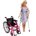 thumbnail image 3 of AlevRam 12-Inch Doll Wheelchair and Cane Set, Folding Miniature Medical Playset Accessory for 12” Dolls, Assembly Required, 3 of 6