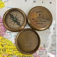 thumbnail image 4 of Antique Brass 3" Vintage Robert Frost Direction Marine Graduation Compass Confirmation Day Life is Beautiful with You Beautiful Handmade Men Gift, 4 of 4