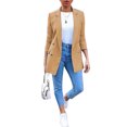 thumbnail image 4 of Joernso Plus Size Autumn Fashion Office Lady Solid Color Blazer Long Sleeve Suit Jacket, 4 of 4