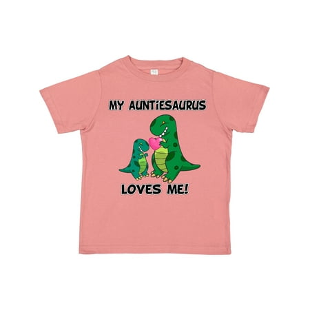 

Inktastic My Auntiesaurus Loves Me Gift Toddler Boy or Toddler Girl T-Shirt