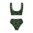 thumbnail image 6 of Rocae Tropical Leaves1 for Bikini Set for Women Two Piece Sexy High Swimsuits Split Crossover Bikini X-Large, 6 of 9