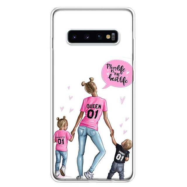Funda de teléfono para bebé y niña, carcasa para Samsung Galaxy S23, S10 Plus, S20 FE, S21, S22 Ultra, S10E, S8, S9 +, S7 Edge qiuyongming unisex