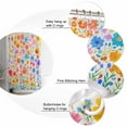 thumbnail image 5 of 60x72 Inch Shower Curtains for Bathroom Spring Floral Fabric Bath Curtain Decor Pastoral Colorful Summer Botanical Waterproof Restroom Curtains Shower Set Accessories with 12 Hooks 60 Inch, 5 of 6