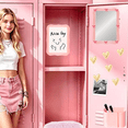 thumbnail image 4 of Pink Locker Accessories Set with Magnetic Whiteboard, Locker Mirror, Pen Holder, Markers, Back to School Essential Locker Kit, 4 of 4
