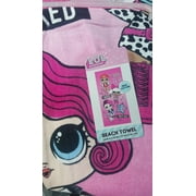 L.O.L. Surprise! Cotton 28" x 58" "Lets Be Friends" Beach Towel, 1 Each