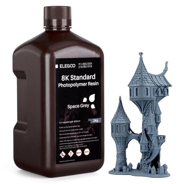 Impresora 3D de resina ELEGOO 8K estándar de 2 kg para Saturn LCD