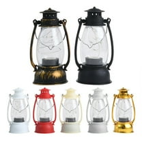 Visland Flameless Led Vintage Lantern, Outdoor Hanging Plastic Lantern, Halloween Decorative Lanterns Battery Powered for Garden Patio Deck Yard Path