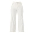 thumbnail image 3 of Time and Tru Women's Cropped Wide Leg Jeans, 26" Inseam, Sizes 2-20, 3 of 5