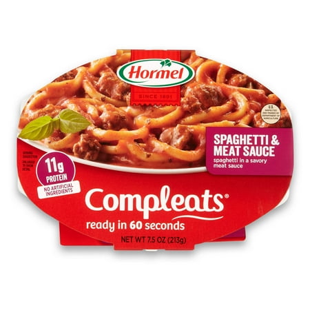 Hormel Compleats Spaghetti & Meat Sauce, 7.5 Ounce