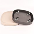 thumbnail image 4 of 5 Wheels Movable Flower Pot Tray, Base With Wheels To Catch Water, Pulley  Roller Green Plant Pot Tray, Gray Large Material: Plastic; Size: Outer Diameter 40cm, Inner Diameter, 4 of 8