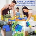 thumbnail image 6 of 12 Pcs Microfiber Towels for Cars Large Thick Microfiber Car Drying Towel Auto Detailing Towel Absorbent Soft Cleaning Polishing Towels for Car Cleaning, 16 x 16 Inch 800 GSM (Gray and Blue), 6 of 7