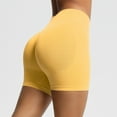 thumbnail image 6 of ZQUUVOU Women's Shorts Sports Fitness High Waisted Tight Yoga Pants(Yellow,XS), 6 of 9