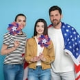thumbnail image 6 of 10Pcs 4th of July Patriotic Wind Spinners, Red White Blue American Flag Garden Pinwheels, Yard Lawn Outdoor Decor for Independence Day Memorial Day, 8.5 Inch, 6 of 8