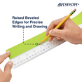 thumbnail image 6 of Westcott 12" Clear Acrylic Ruler, Metric Imperial, Office, 0.06 lbs., 1-Count, Not Bulk, High School, 6 of 12