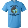 thumbnail image 3 of Inktastic Save Earth It's the Only Planet with Cats with Black Cat T-Shirt, 3 of 5