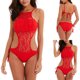thumbnail image 2 of Traje de baño de una pieza de encaje ahuecado sin espalda cómodo para mujer (con almohadilla en el pecho sin soporte de acero) OAVQHLG3B Store  lin121212, 2 of 4