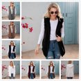 thumbnail image 2 of Chaqueta de felpa con capucha para mujer, chaleco de color sólido europeo y americano de longitud media, nuevo estilo caliente, otoño e invierno, 2023, 2 of 4