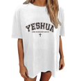 thumbnail image 1 of VJATTWR Hauts à Manches Courtes pour Femmes T-Shirt Grande Taille pour Dames T-Shirt Imprimé Manches Courtes Col Rond Ample TG, 1 of 4