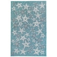 thumbnail image 2 of Liora Manne Carmel Starfish 8'10" x 11'9" Aqua Rectangle Area Rugs CRE91841504, 2 of 7