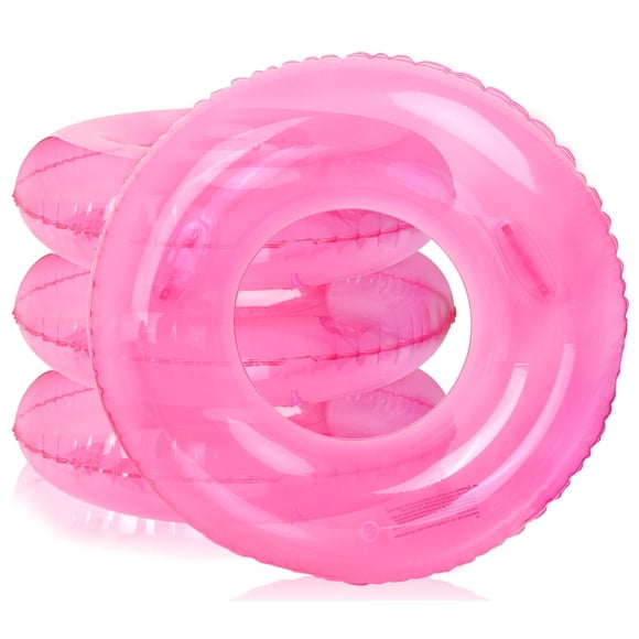 Anillos de natación FYSUIMU con dispositivo de flotación de agua, 4 unidades, rosas, 89 x 36 cm