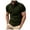 Green, variant on Mens T-Shirt Lapel Button Down Sports With Arm Pockets Solid Color Short Sleeve Casual T Shirts,BU1,L