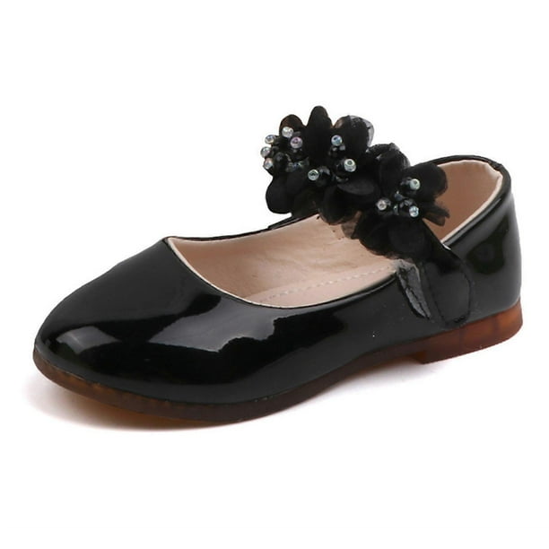 Girls' Princess Leather Shoes Comfort Sole Non-Slip Performance Shoes for Parties Pageants