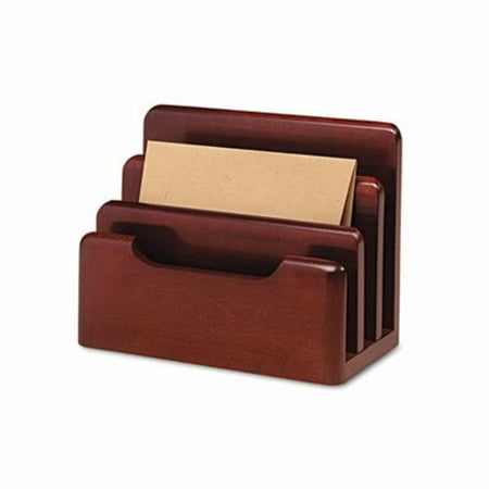 - Rolodex Wood Tones Desktop Sorter, Three Sections, Wood, Mahogany (ROL23420)
