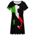 thumbnail image 3 of Italy Flag Map Women's Dress Short Sleeve Summer Sundress Summer Women Clothes, 3 of 7