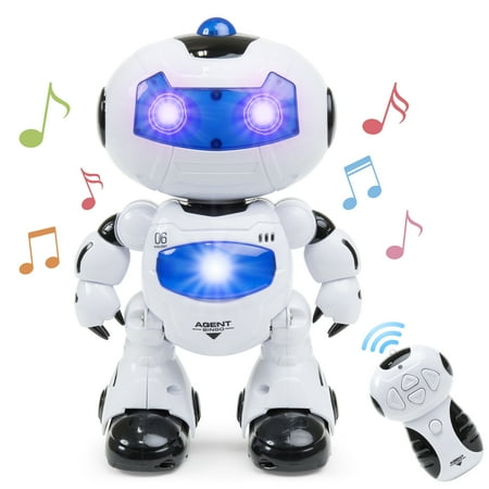 Best Choice Products Kids Electronic RC Intelligent Walking Dancing Futuristic Robot STEM Toy w/ Music, Lights - White
