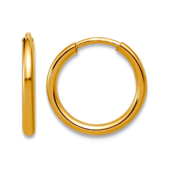 1/20 14k Gold Filled 1.25 X 12mm Endless Hoop Earrings 12x12mm Wide 1.25mm Thick Hoop Earring for Women