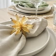 thumbnail image 5 of Linen Chest Starburst Bead Napkin Ring - Gold, 5 of 5