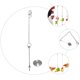 thumbnail image 5 of Comederos para pájaros para exteriores, bandeja colgante para alimentar pollos, cadena de acero inoxidable, brocheta para verduras y mascotas., 5 of 6