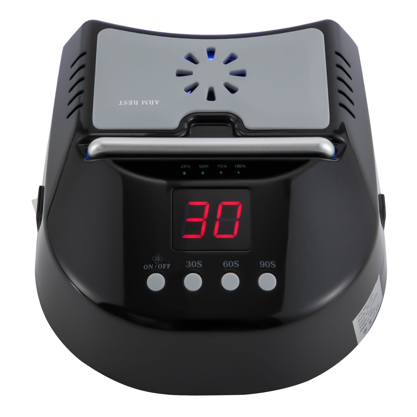 PEAKORA72W Cordless UV LED Nail Lamp Rechargeable Nail Dryer Lamp For Gel Nails+Fan