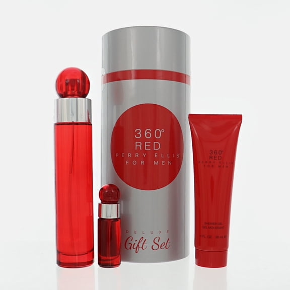 360 Red 3 Piece Set For Men 3 Piece Set by Perry Ellis Gift Set for Men