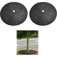 thumbnail image 3 of OUYAWEI 2PC 36in Rubber Tree Mulch Ring Mat Root Barrier Landscaping Grass Control No Staples, 3 of 6