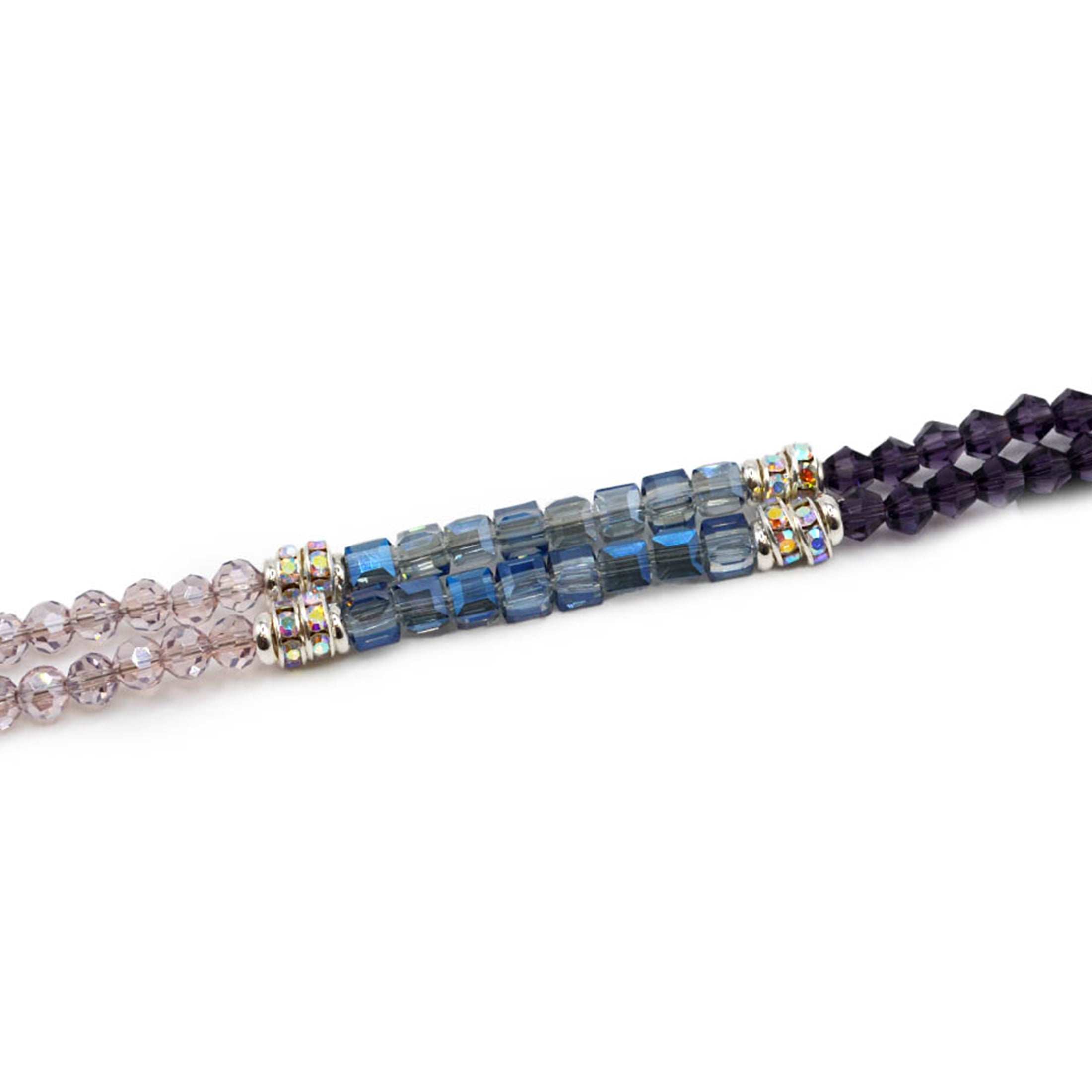 Jesse James Glass Strand Trio Beads – Purple, 1 Piece, Multi-Purpose for Teens and Adults