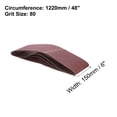 thumbnail image 2 of Uxcell 3 Pieces 80 Grits Aluminum Oxide Sanding Belts 6" x 48" Ring Abrasive Belts, 2 of 6