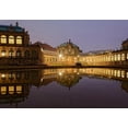thumbnail image 2 of Fischer, Rolf 32x24 White Modern Wood Framed Museum Art Print Titled - Zwinger Dresden beleuchtet, 2 of 4