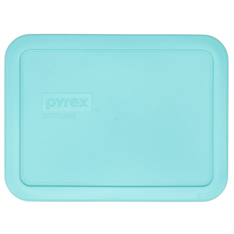 Pyrex (1) 7210 3-Cup Glass Storage Container and (1) 7210-PC Jade Dust  Green Plastic Lid