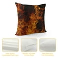 thumbnail image 4 of BCIIG Cotton Linen Pillow Covers Simple and Cool Flame Throw Pillow Covers Cases for Couch Sofa Bed Home Decor 18 X 18 Inches, 4 of 5