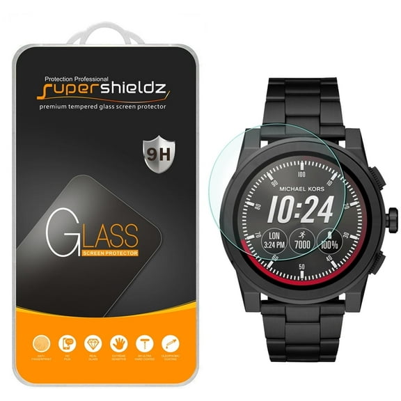 [1-Pack] Supershieldz for Michael Kors Access Grayson Smartwatch (Gen 2) Tempered Glass Screen Protector, Anti-Scratch, Anti-Fingerprint, Bubble Free